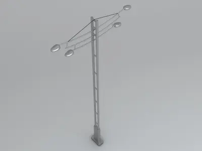 Street Light Pole 3D model
