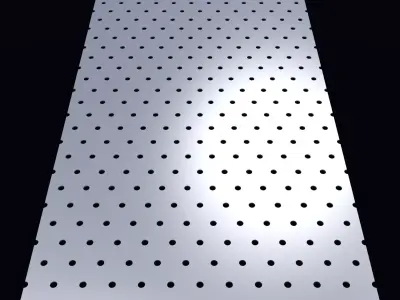 Perforated panel with 6 percent opening 25O92 3D model
