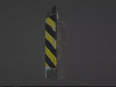 Thai Electricity tower Low-poly 3D model