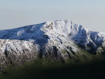 3D Mountain Model 1 - High-Detail with LODs 3D model