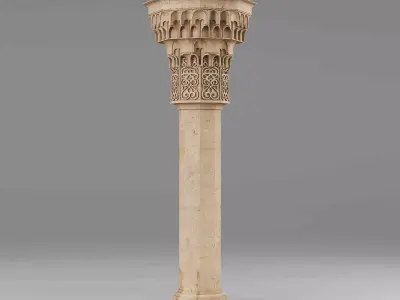 Muqarnas Architectural Column 005 3D model