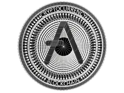 Aave Coin v4 002 3D model