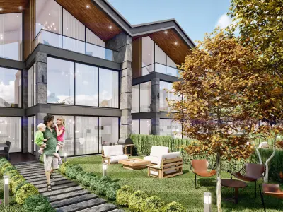 Modern Villa Site 3D model