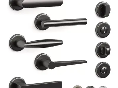 Olivari door handles set4 3D model