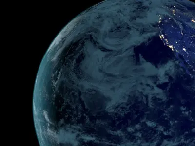 Earth Realistic Light 3D model