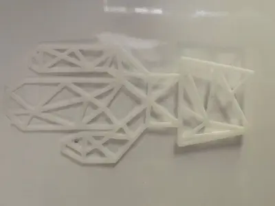 cactus hamsa hand window decal 3D model