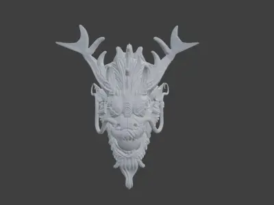 Head Dragon 3D model