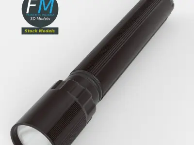 LED flashlight 3D model