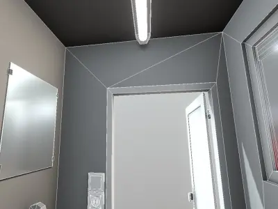 Low-Poly Break Room - Animated Low-poly 3D model