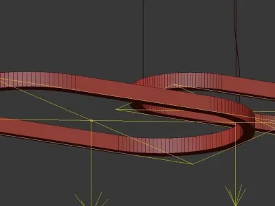 Ellipse Ceiling Light by Forstlight  3D model