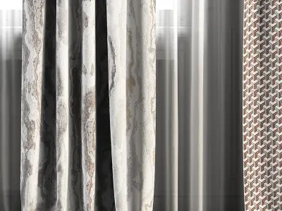 Curtain Set 102 3D model