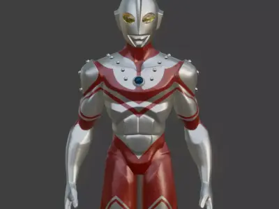 Ultraman Zoffy Stylized 3D Model  3D model