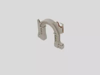 Ancient Fantasy Stone Archway for 3D print 3D model