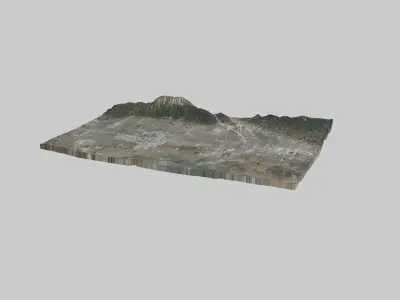 Fontana City Low-poly 3D model