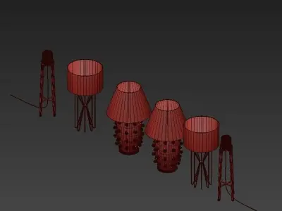 Modern lighting lead 3D model