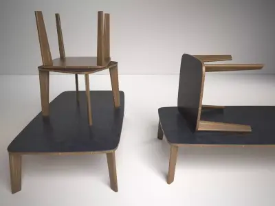 Monforte two coffee tables 3D model