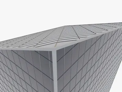 Buildings City 2 Low-poly 3D model