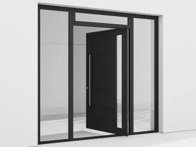 Aluminium door 155 3D model