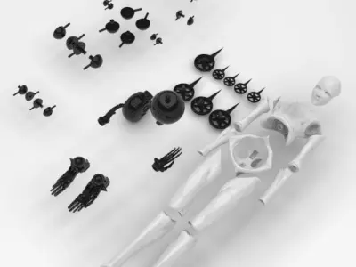 Safeguard Fully Posable Model from Blame  3D print model