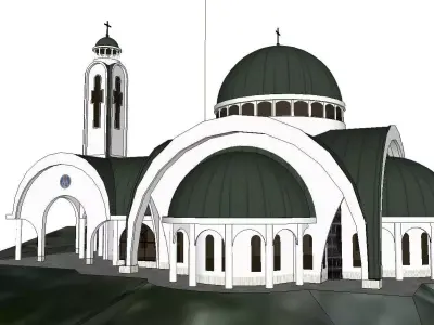 Architecture-Religion-God-Culture-Temple-086 church 3D model