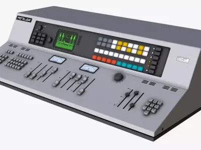 Control Desk 3 Low-poly 3D model