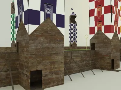 quidditch stadium 3d model 3D model