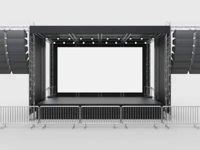 Concert Stage 1 3D model