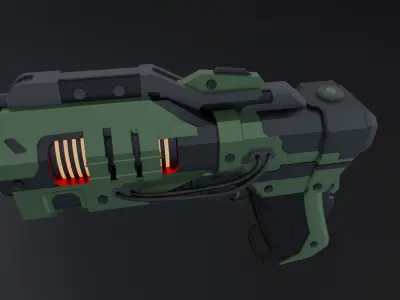 SCI FI GUN Low-poly 3D model