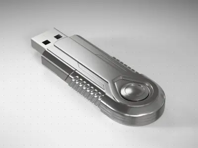 Sci-fi USB 3D model