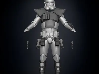 ARC Clone Trooper Armor Accessories 3D print model