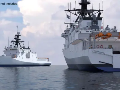  Large Coast Guard Patrol Vessel 