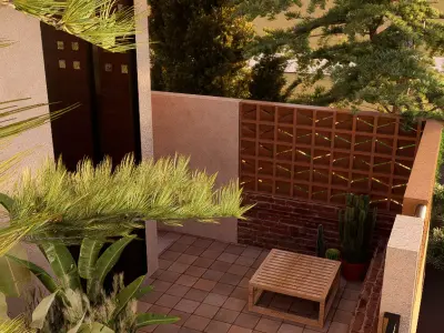 Terracoffee House  A Warm Space Brewed with Serenity 3D model