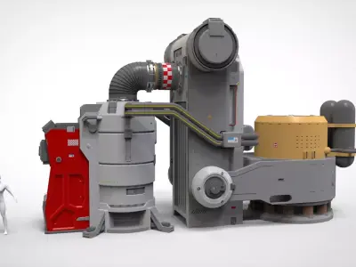 Sci fi props 8 3D model