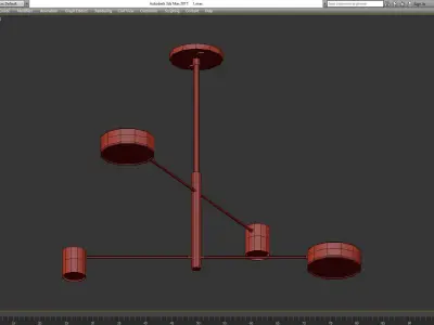 Chandeliers collection 10 models Low-poly 3D model