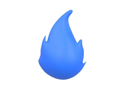 Fire v1 005 Low-poly 3D model