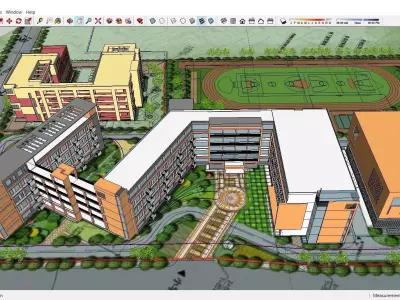 Sketchup School and University 133 3D model
