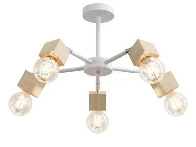 toplight-alisha-tl1197x-05ab five light ceiling fixture with ... 3D model