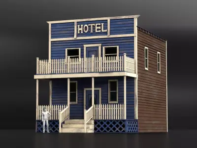 West Wild Home 17 Low-poly 3D model