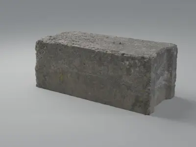 Roadblock Low-poly 3D model buy