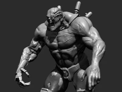 Cyber Zombie 3D model