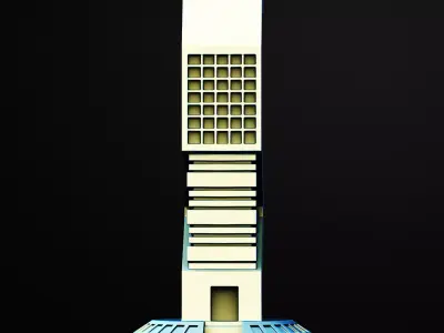 The Helix Spire Building Scifi 3D Printable STL File 3D print model