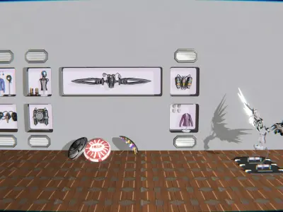 Wearable and Gear Megapack 18 Modular Items Low-poly 3D model