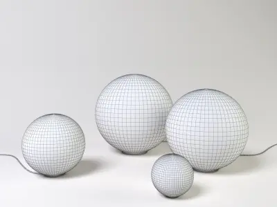 Landscape lamps Artemide Dioscuri tavolo Free 3D model