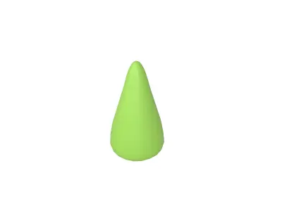 Cartoon Tree v9 001 Low-poly 3D model
