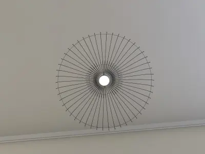 Low Poly Ceiling Light 3D model