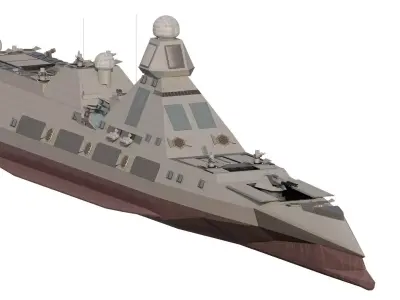 MULTIROLE STEALTH CRUISER 3D model