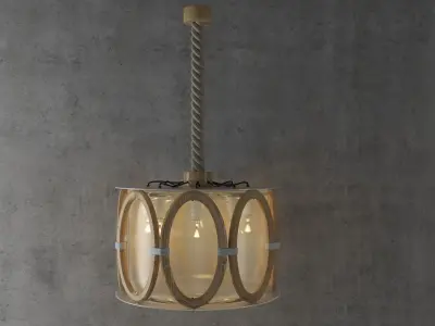 Chandelier nautical pendant light 3D model