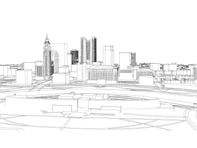 Downtown Columbus Ohio 3D model