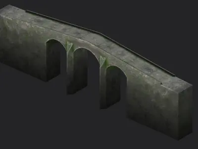 Old Sligachan Bridge Low-poly 3D model