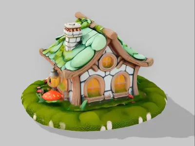 fairy house 3D model